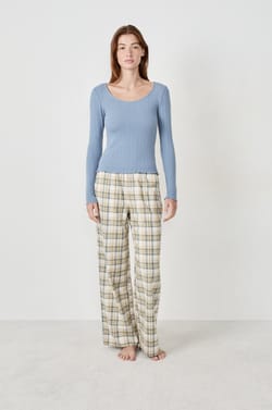 Long-sleeved pyjama T-shirt;${refinementColor}