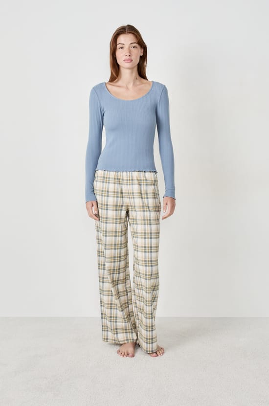 Long-sleeved pyjama T-shirt;${refinementColor}