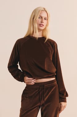 Sweatshirt de pyjama c&ocirc;tel&eacute;;${refinementColor}