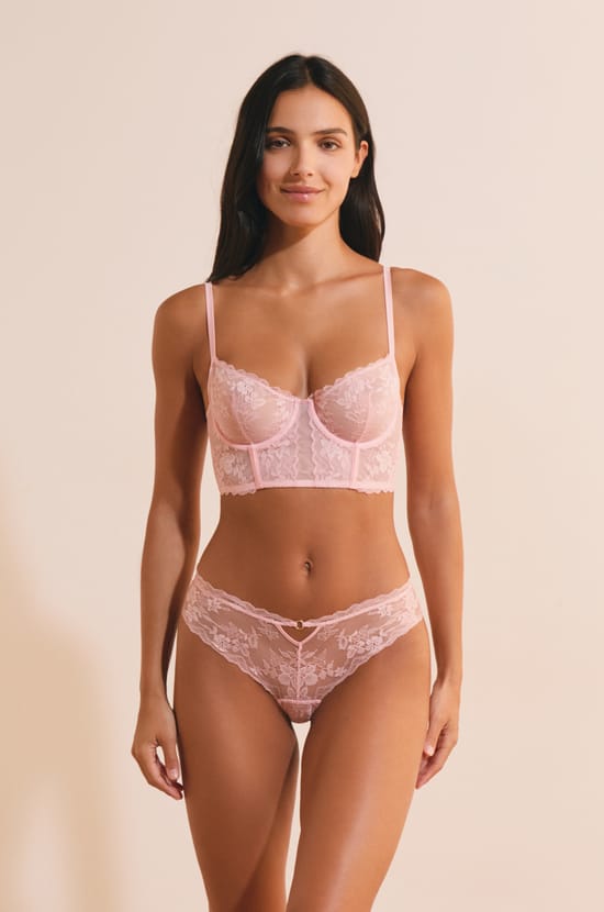Soutien-gorge bustier avec broderie;${refinementColor}