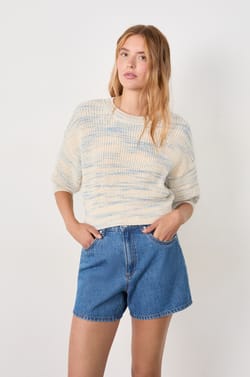 3/4 Sleeve Sweater;${refinementColor}