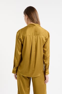 Satin Striped Pyjama Shirt;${refinementColor}