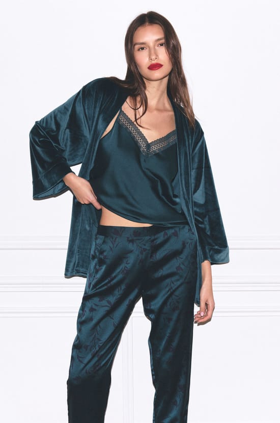 3-Piece Satin Pyjama Set;${refinementColor}