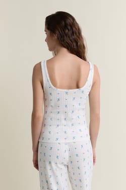 D&eacute;bardeur de pyjama en pointelle;${refinementColor}