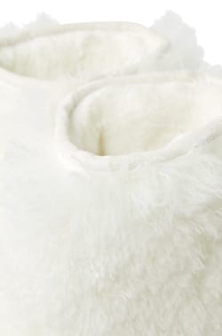 Ankle Boot Slippers with Faux Fur;${refinementColor}