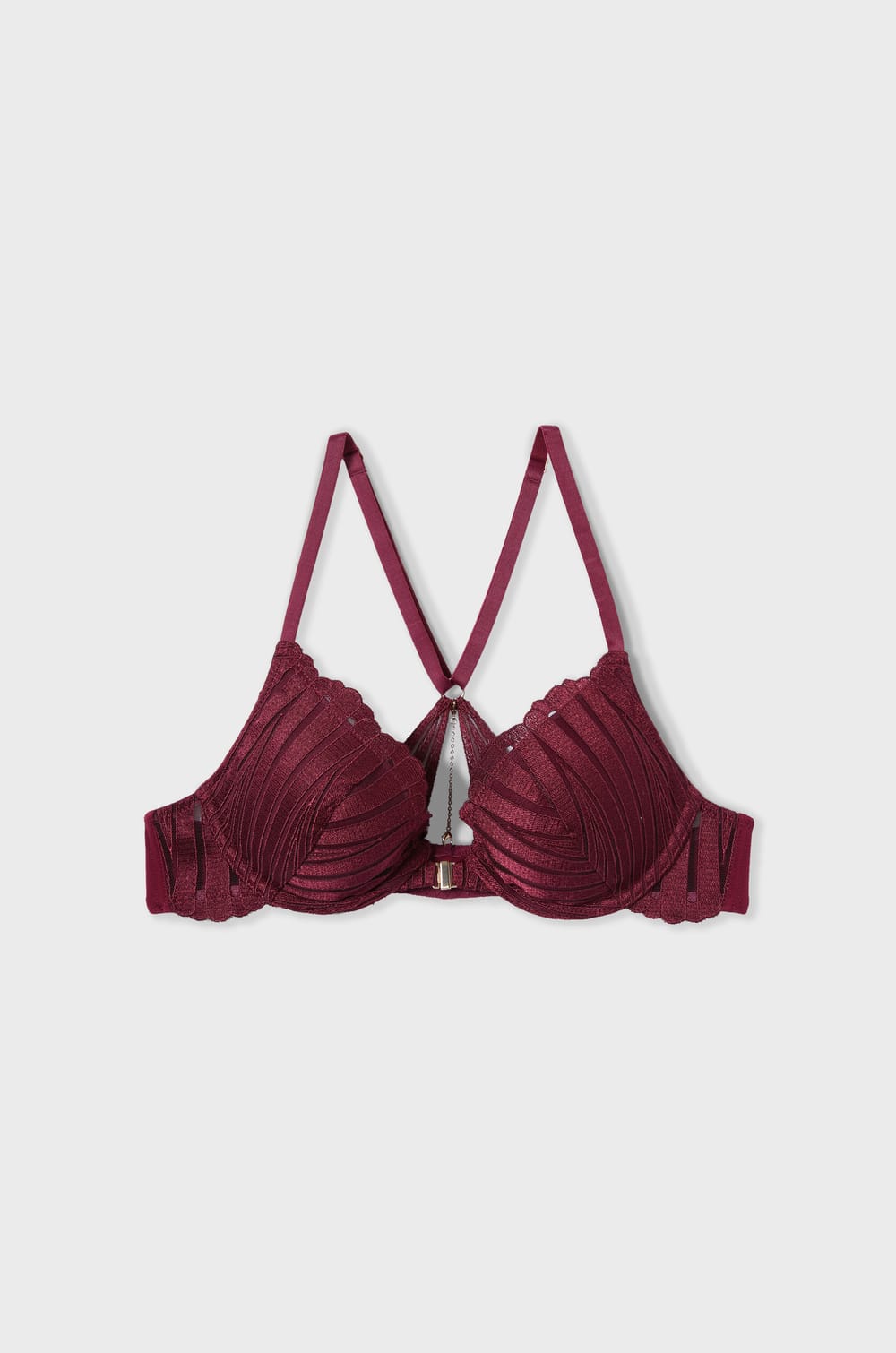 Bra N.5 - The Lightly Lined Plunge with Jewellery Details;${refinementColor}