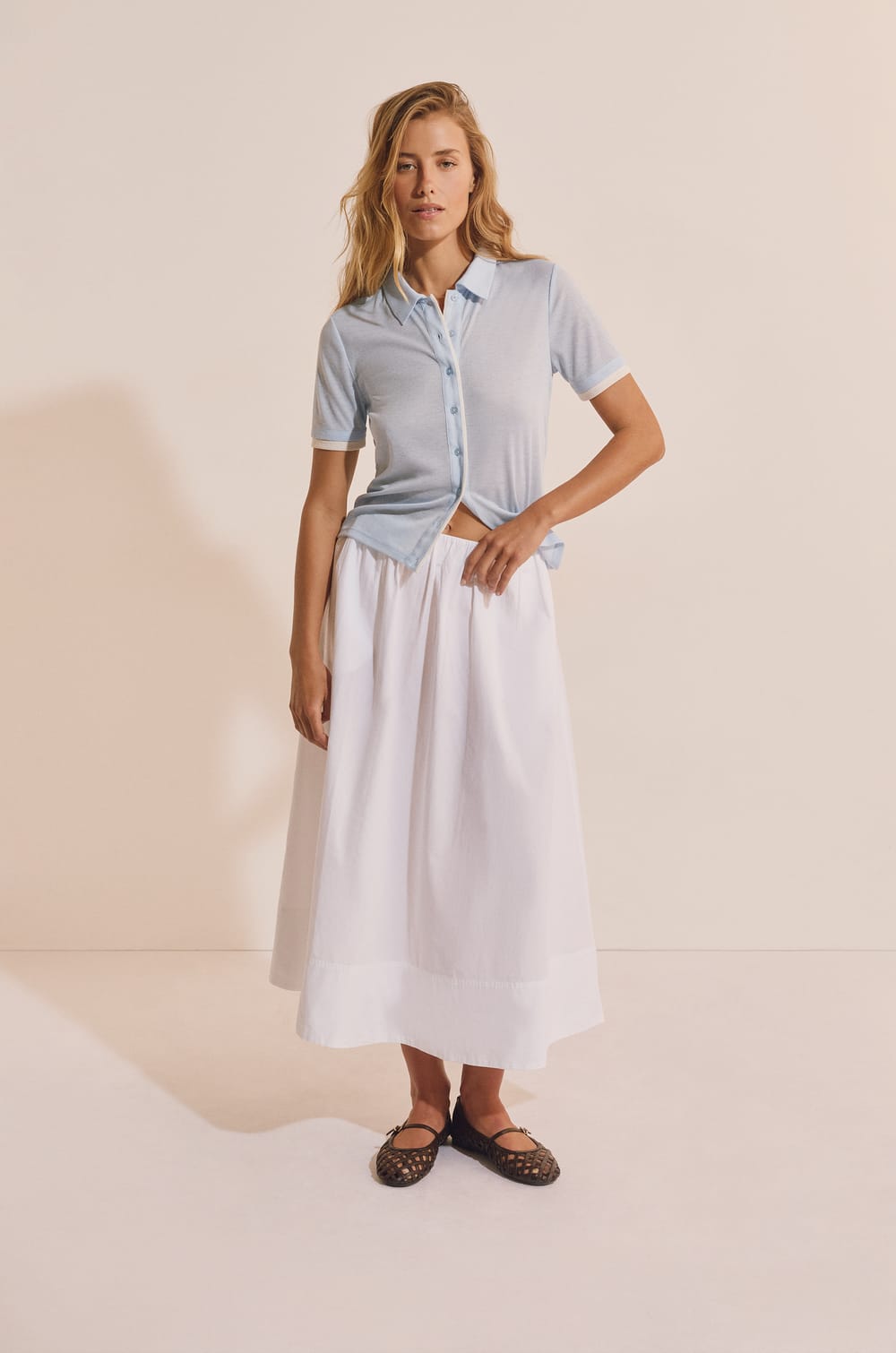 Chemise &agrave; manches courtes multicolore;${refinementColor}