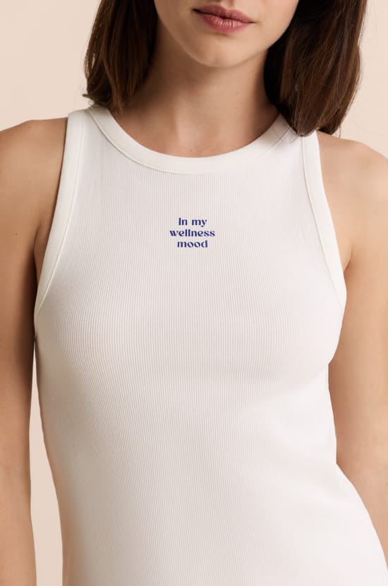 Cotton Pyjama Tank Top;${refinementColor}