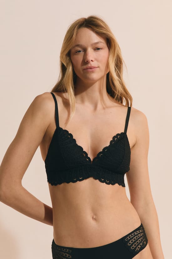Soutien-gorge N.8 - Le triangle sans armatures en dentelle;${refinementColor}