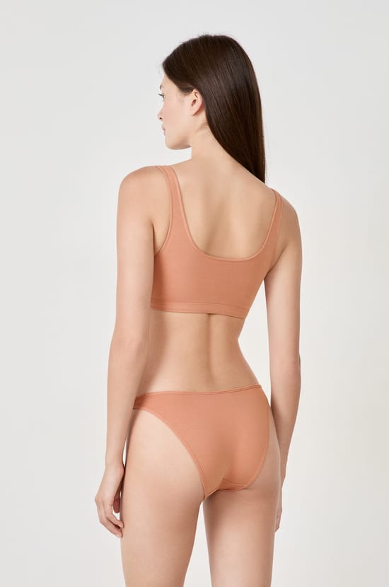 Culotte bikini en coton;${refinementColor}