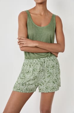 Printed Pyjama Shorts;${refinementColor}