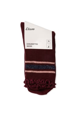 Chaussettes avec coton et paillettes;${refinementColor}