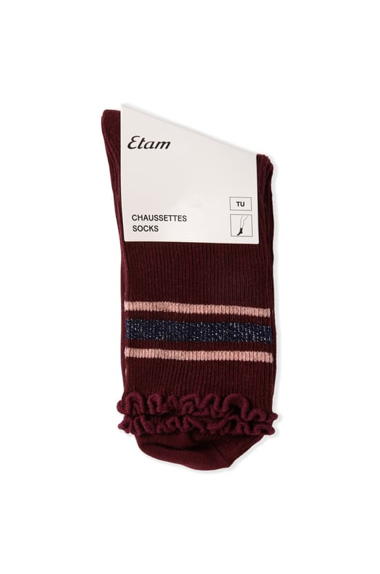 Chaussettes avec coton et paillettes;${refinementColor}