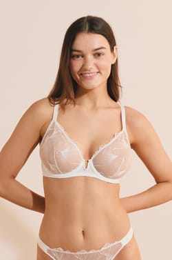 Lace Balconette Bra;${refinementColor}
