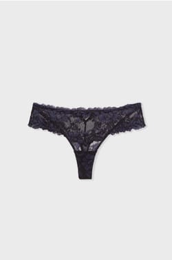 Tanga dentelle et tulle;${refinementColor}