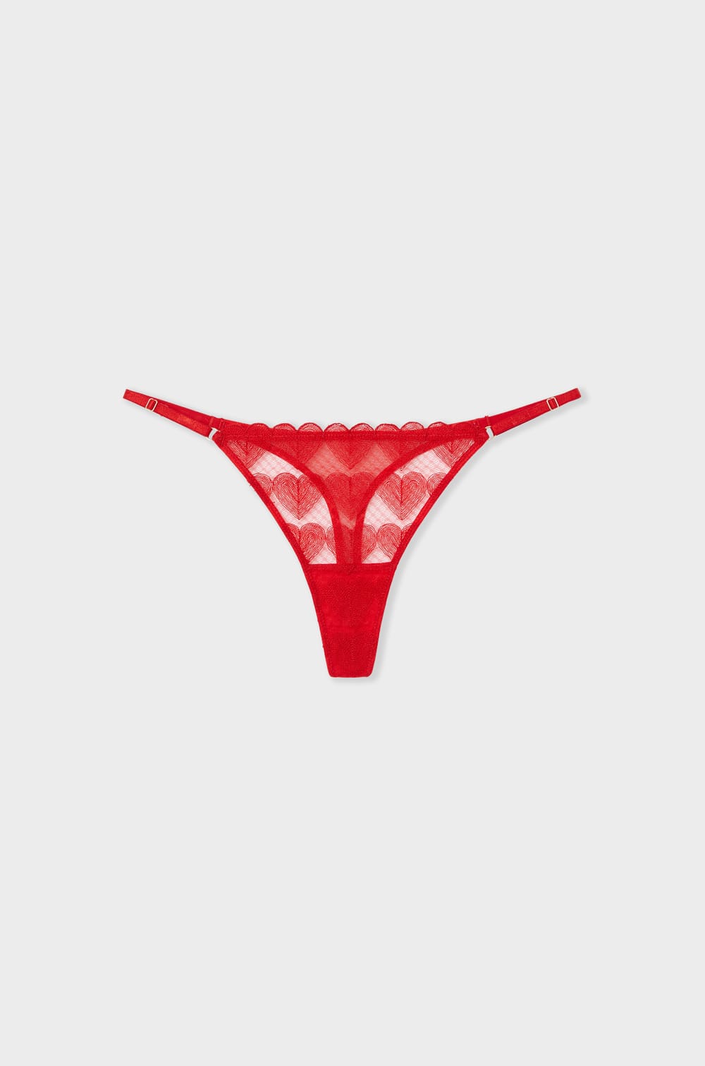 Heart Embroidery Thong;${refinementColor}
