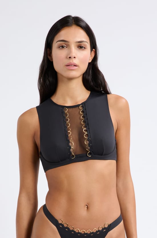 Brassière armaturée en microfibre;${refinementColor}