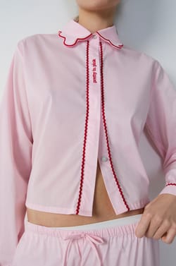 Pyjama-Hemd mit Bubikragen;${refinementColor}