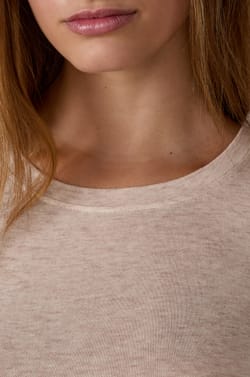 T-shirt manches longues col rond avec laine;${refinementColor}