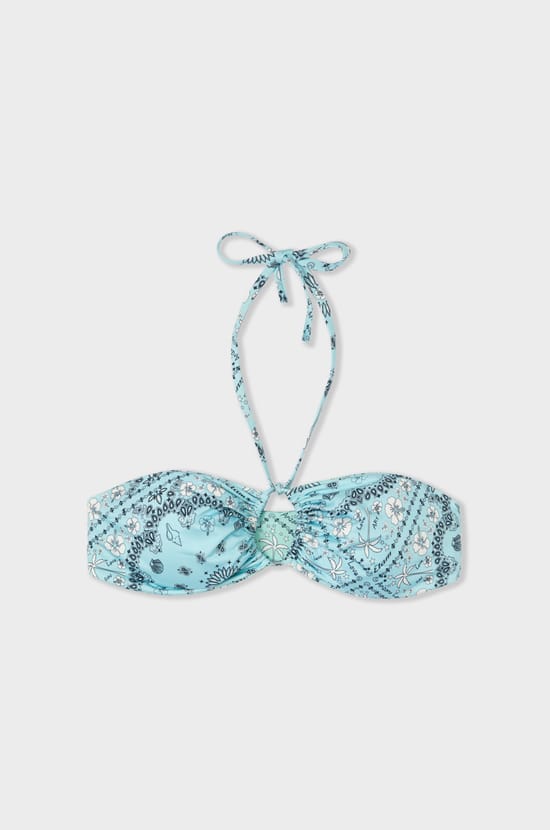 Reversible printed bandeau bikini top;${refinementColor}