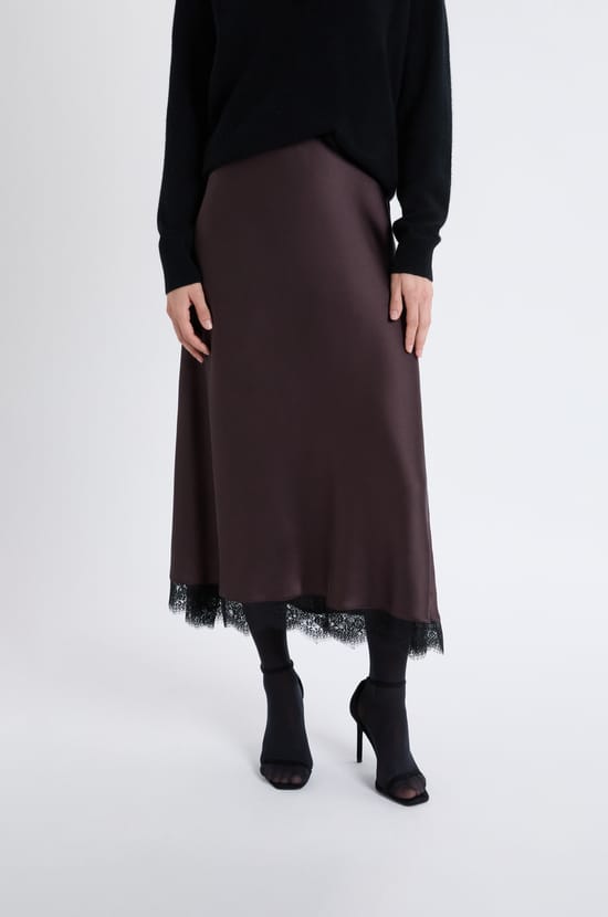 Long Satin Skirt;${refinementColor}