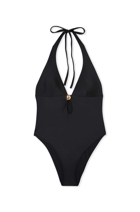 Maillot de bain 1 pi&egrave;ce avec d&eacute;tail bijou ;${refinementColor}