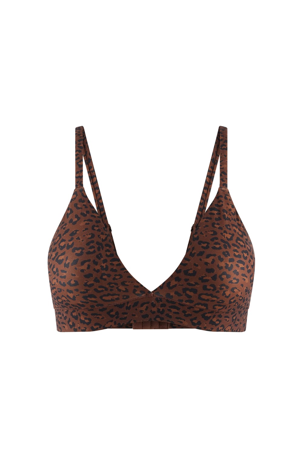 Soutien-gorge triangle en microfibre &agrave; motifs l&eacute;opard;${refinementColor}