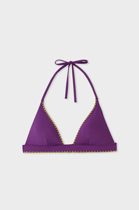 Wireless Triangle Bikini Top;${refinementColor}