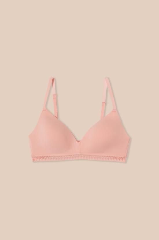 Soutien-gorge sans armatures coques fines en coton biologique;${refinementColor}