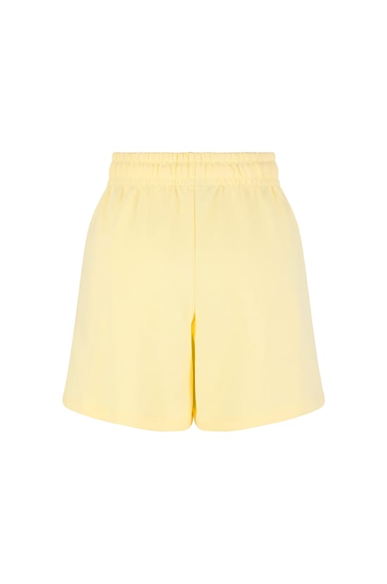 Bermuda taille haute &eacute;lastiqu&eacute;;${refinementColor}