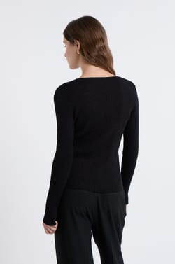 Cardigan irisé avec boutons dorés;${refinementColor}