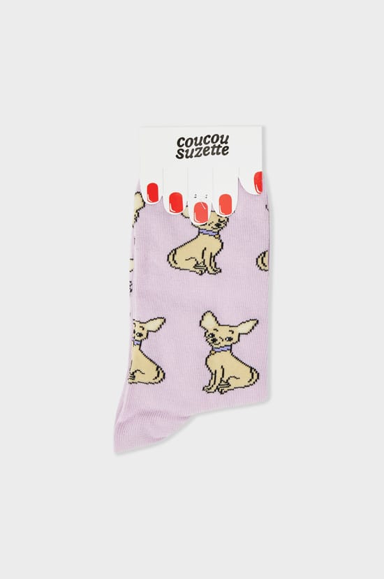 Chaussettes à motifs chiens Coucou Suzette;${refinementColor}