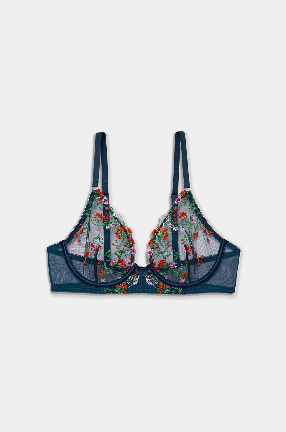 Soutien-gorge corbeille broderie fleurie;${refinementColor}