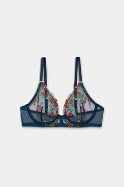 Soutien-gorge corbeille broderie fleurie;${refinementColor}