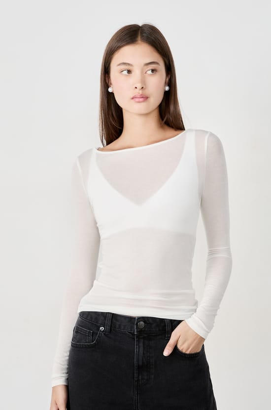 Boat neck T-shirt;${refinementColor}