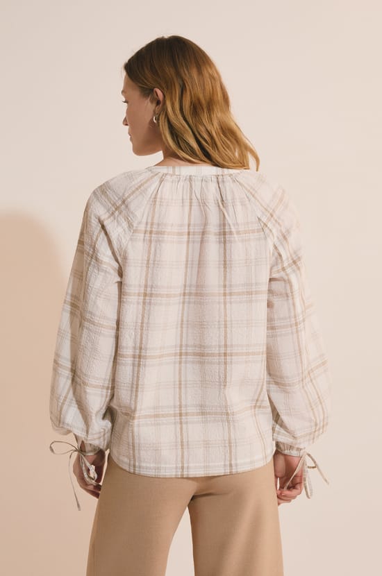 Chemise &agrave; motifs en coton;${refinementColor}