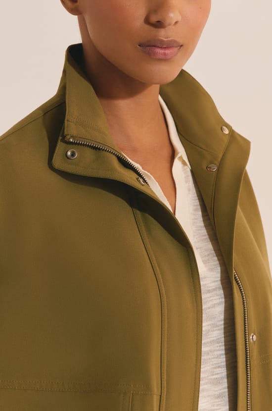 Veste sans manches col montant;${refinementColor}