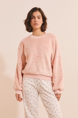 Sweatshirt avec noeuds;${refinementColor}