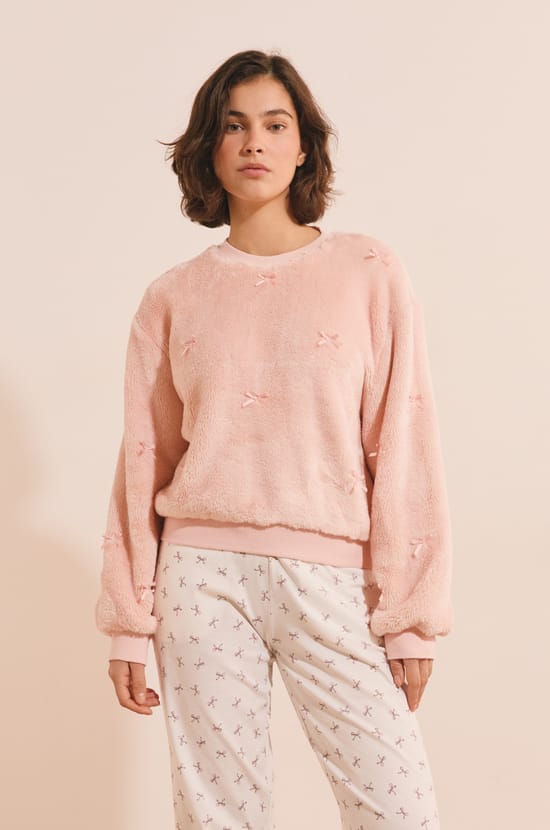 Sweatshirt avec noeuds;${refinementColor}