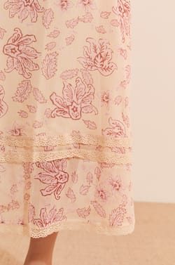 Jupe longue &agrave; motifs;${refinementColor}