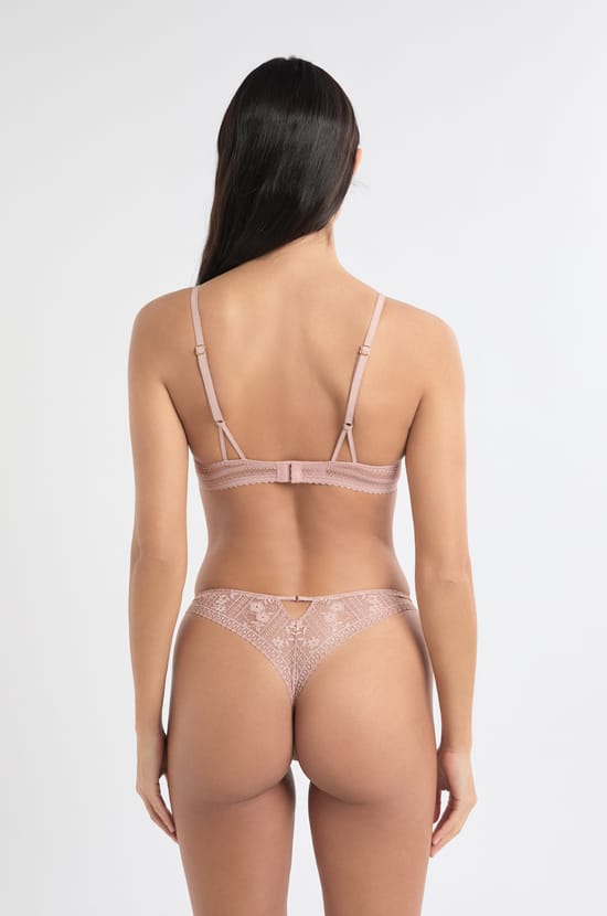 Beha N.2 - De diepe push-up in iriserend kant;${refinementColor}