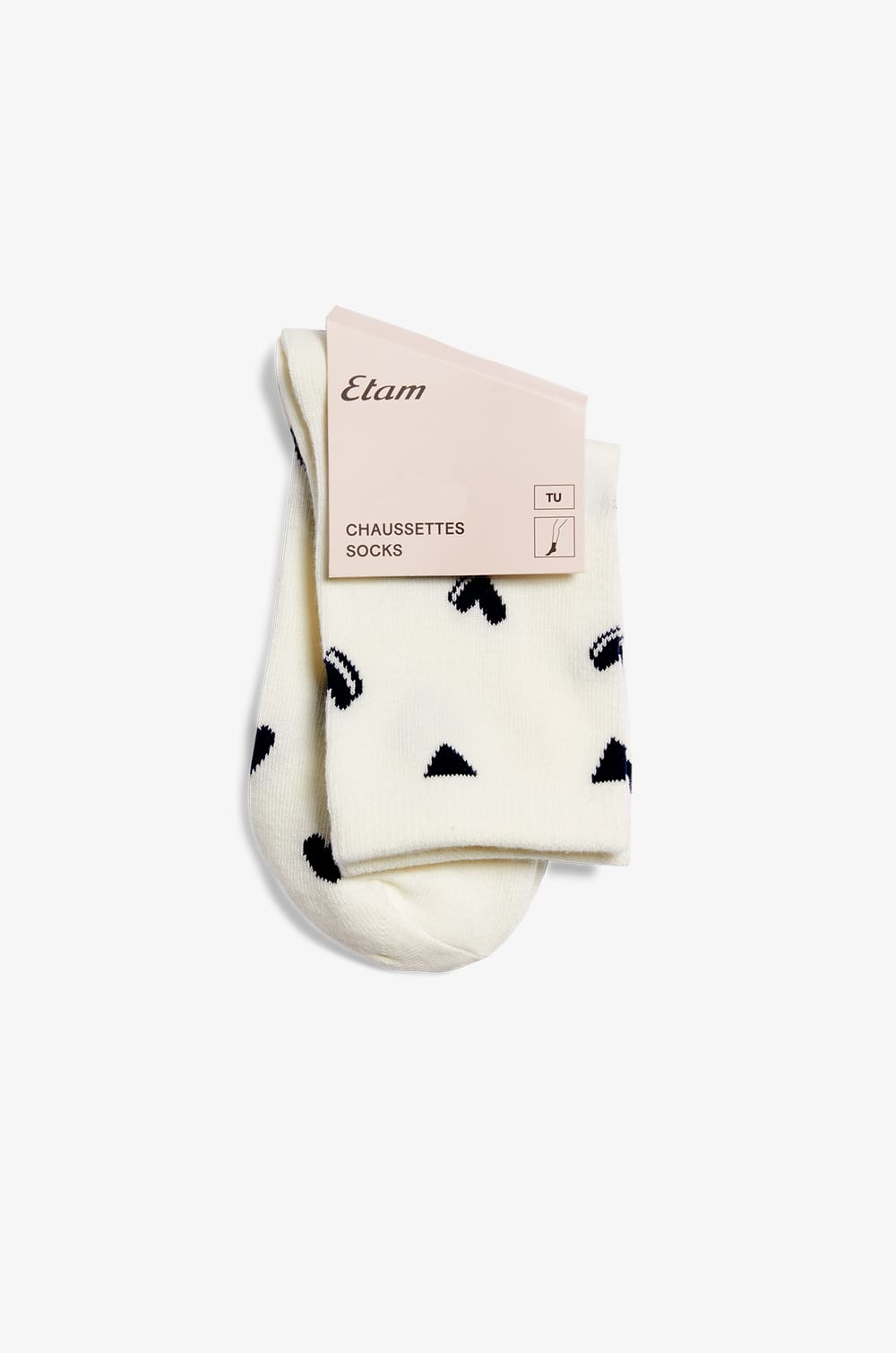 Heart pattern socks;${refinementColor}