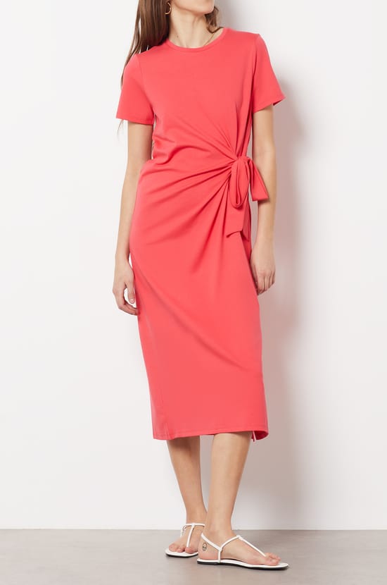 Tie-Waist Maxi Dress;${refinementColor}