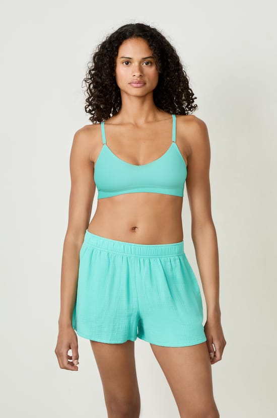 Pantal&oacute;n corto de pijama de algod&oacute;n;${refinementColor}