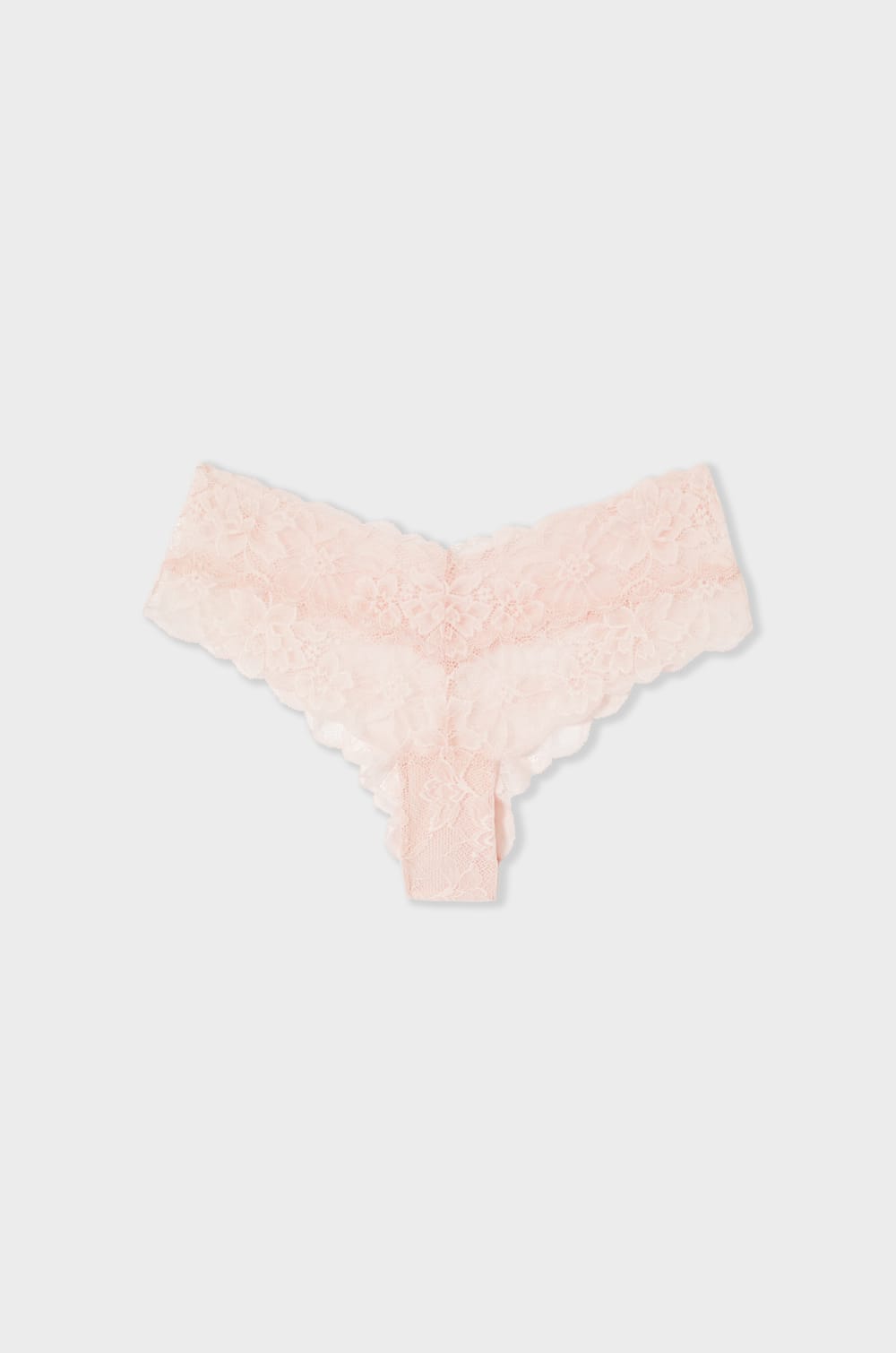 Braguita hipster V-shape de encaje;${refinementColor}