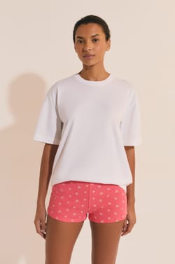 T-shirt  de pyjama manches courtes en coton;${refinementColor}