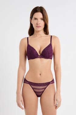 Bra N.2 - The Plunge Push-up in Lace;${refinementColor}
