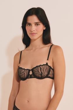 Bra N.9 - Balconette in Floral Embroidery;${refinementColor}