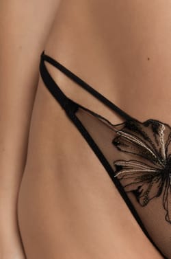 Embroidered Thong;${refinementColor}