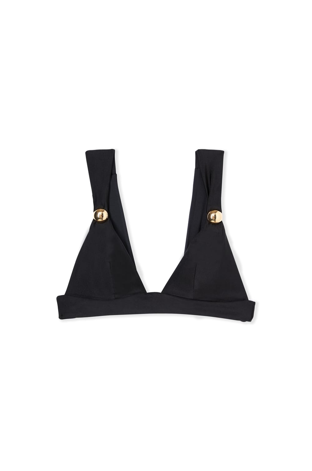 Haut de maillot de bain triangle avec d&eacute;tail bijou;${refinementColor}